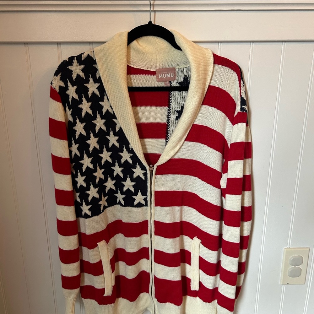 Show Me Your MuMu Stars and Stripes Cardigan